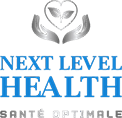 A logo of next level health